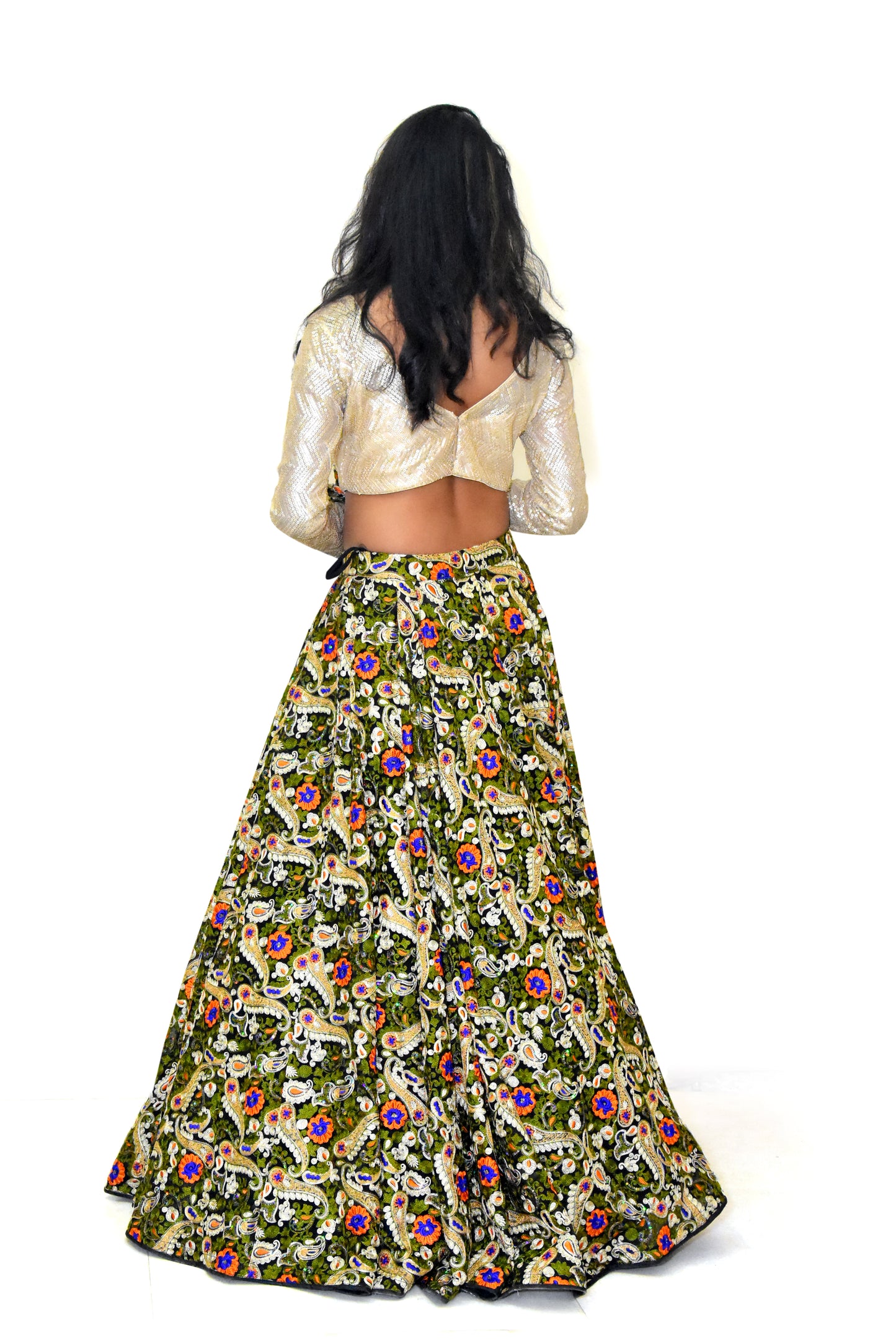 Golden & Black Lehenga